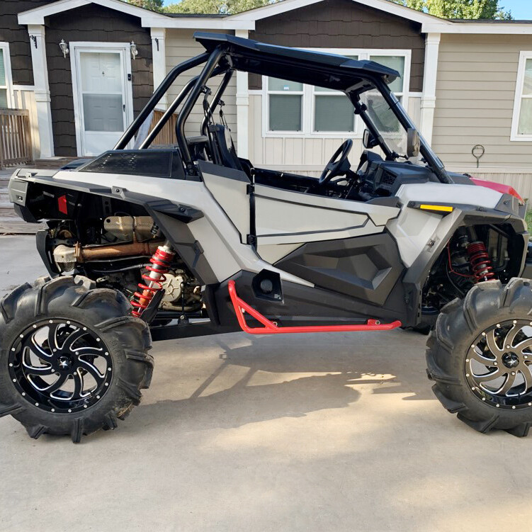 Side Steps Nerf Bars Rock Slider For 14-22 Polaris RZR XP 900 1000 Trail 2Dr RED