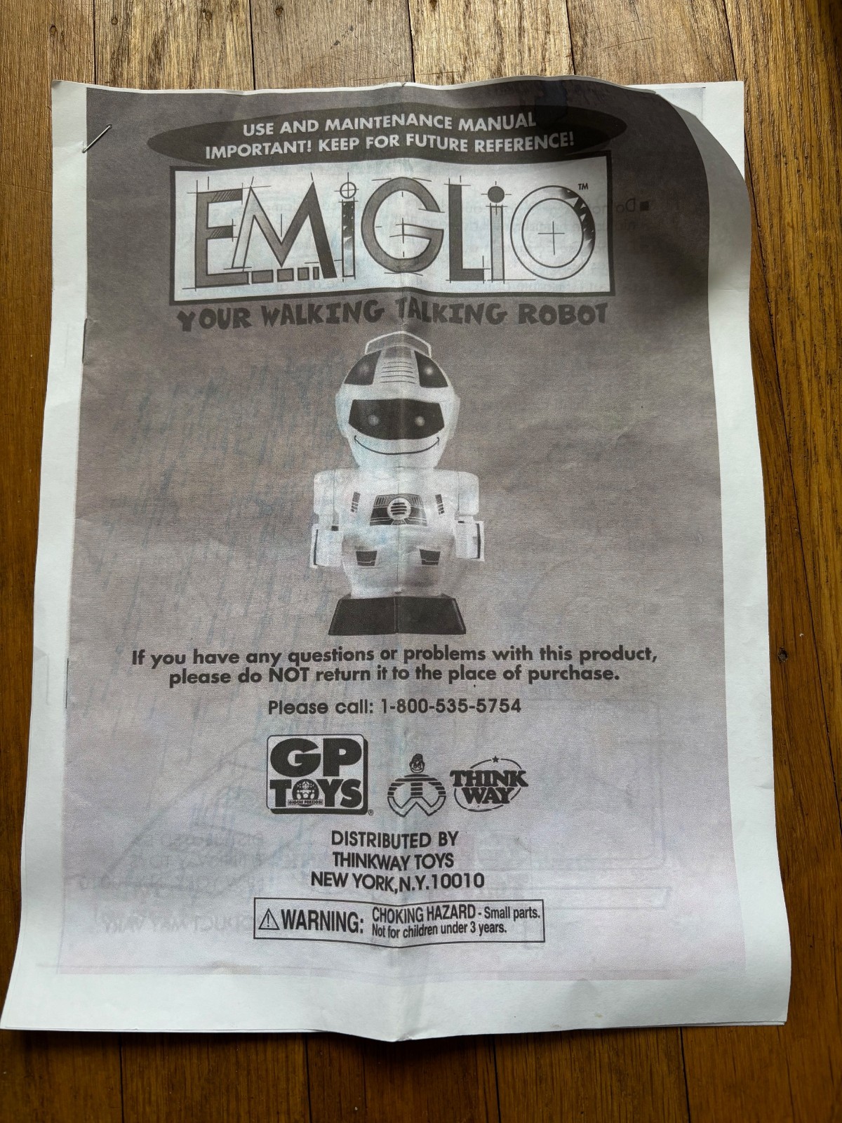 1990S Radio Controlled Emiglio Robot by GP Toys, Works.