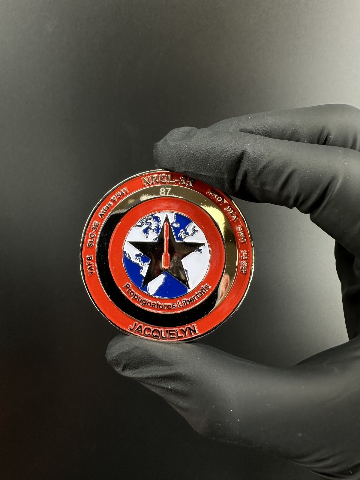 Rare Air force 4th Space Launch Squadron SQ Supra Summus Challenge Coin