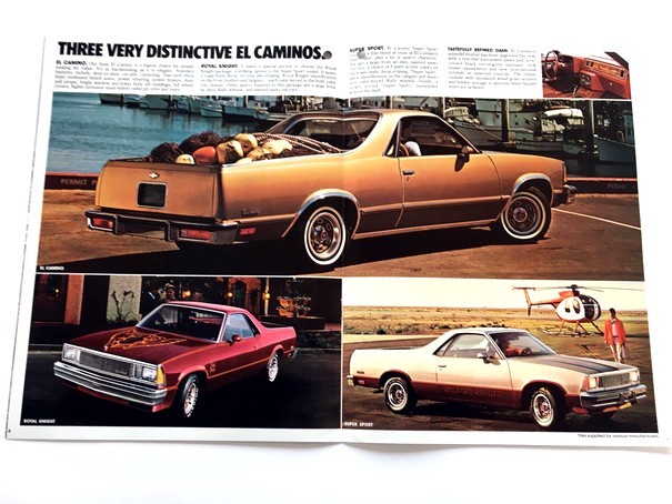 1981 Chevrolet El Camino Original Sales Brochure - SS Pickup Super Sport