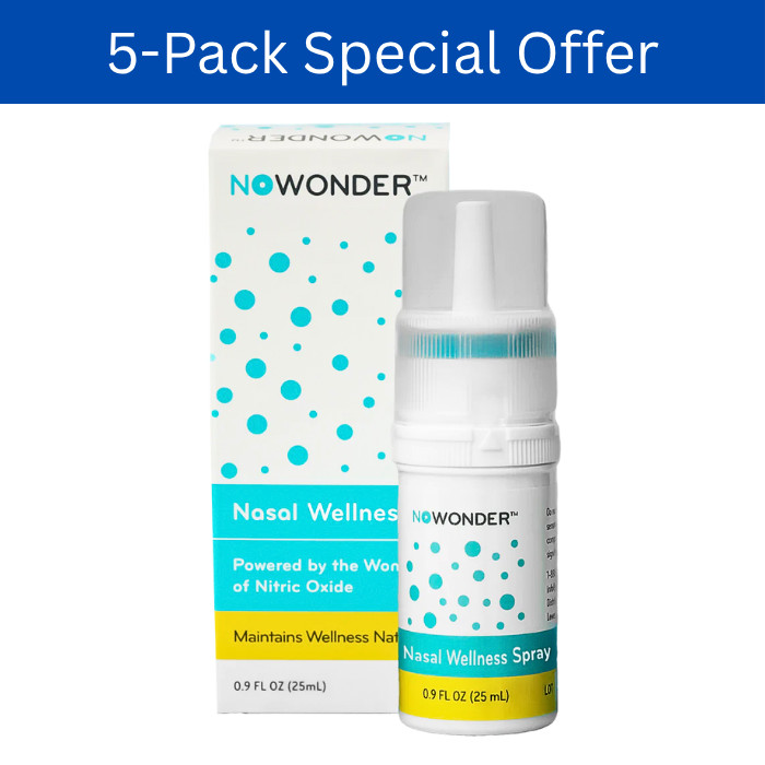 5-PACK NOWONDER  (Previously Enovid) SaNotize Nitric Oxide Nasal Spray