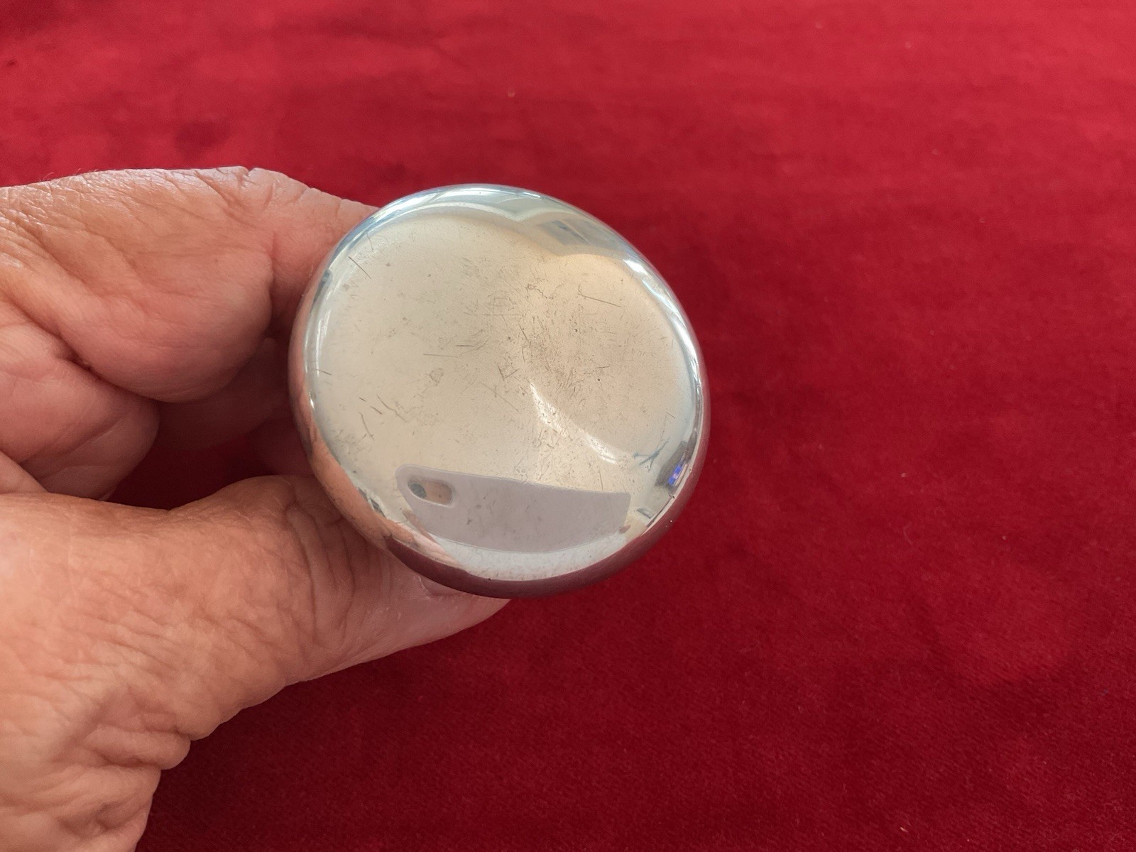 VTG BRITISH HALLMARKED STERLING TOPPED BOTTLE TOP DECANTER STOPPER CRYSTAL GLASS