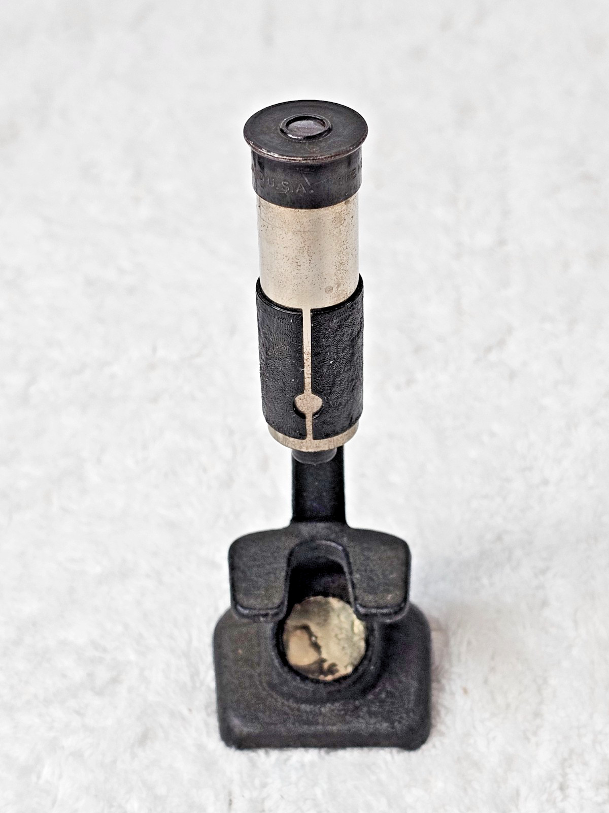 Newman-Stern Co. Cleveland USA Cast Iron Field Microscope Working VTG