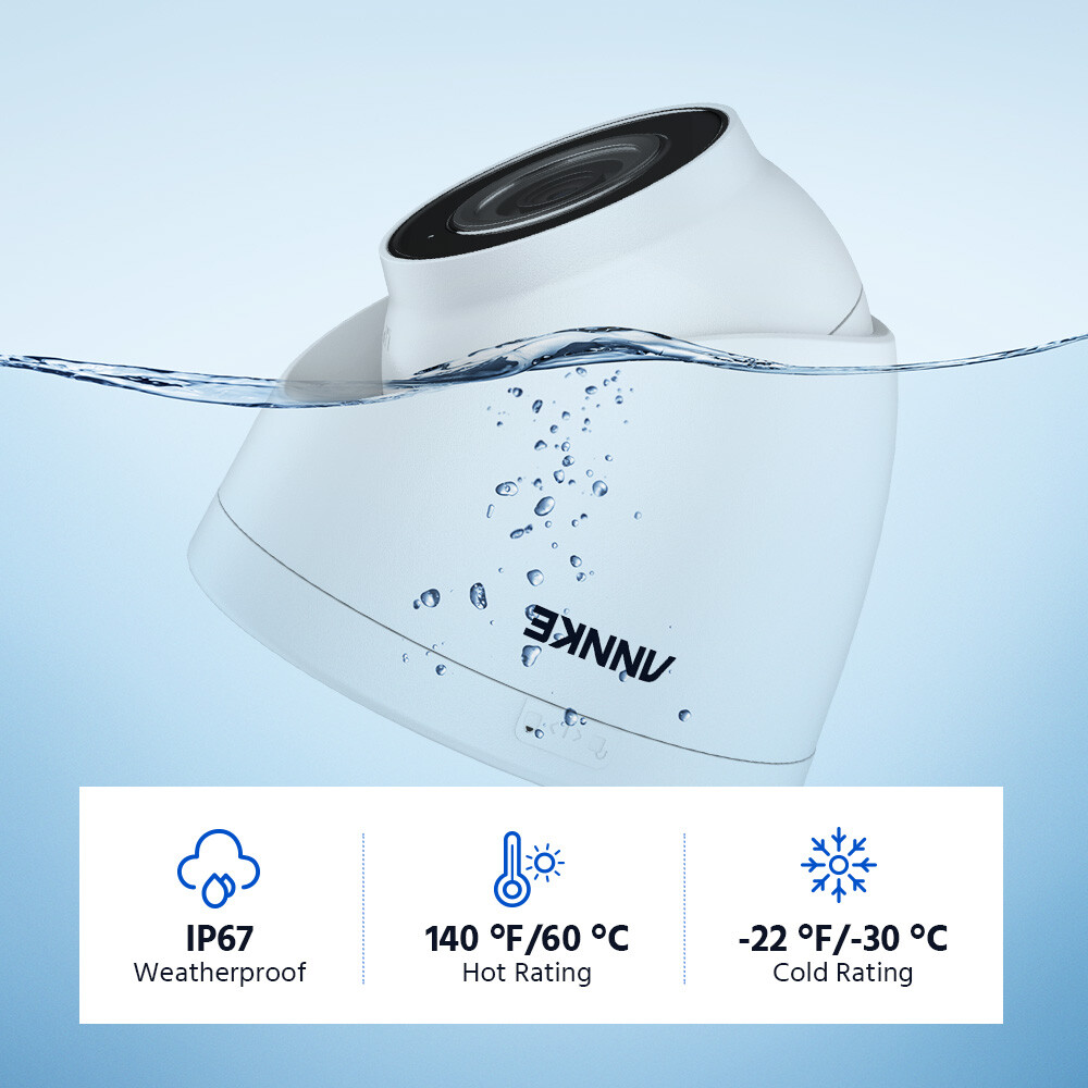 ANNKE 4K 8CH NVR 5MP POE Security IP Camera System Audio Recording Outdoor CCTV