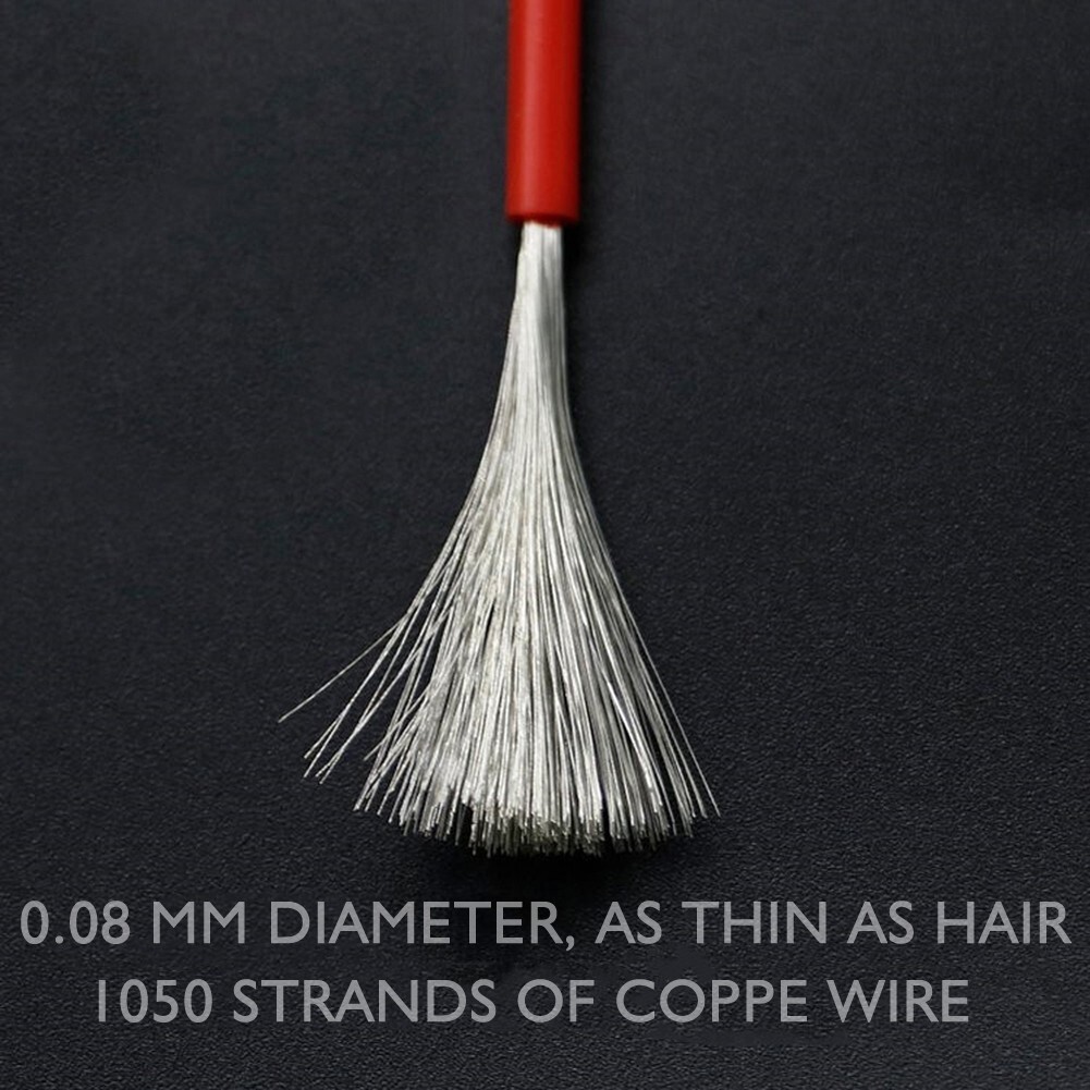 3ft-200ft 10 AWG 10 Gauge Silicone Wire Red Black Flexible Electrical Bare Wire