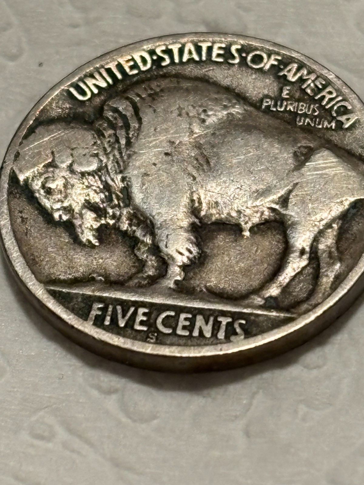 1923 s buffalo nickel woren like most buffalo nickels