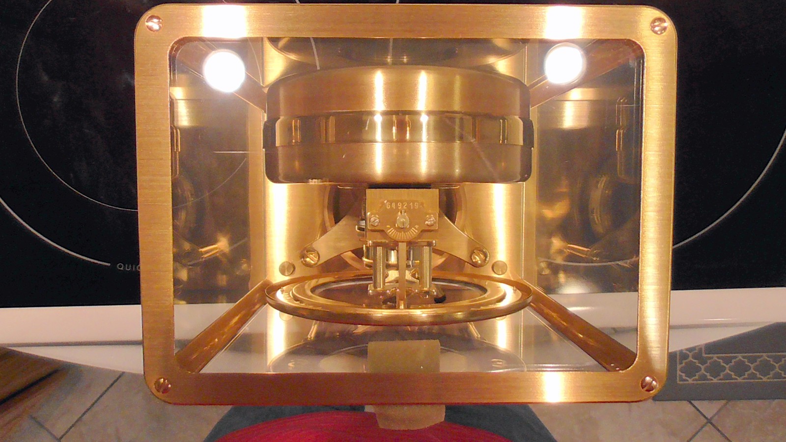 Jaeger LeCoultre 13-Jewel Movement 540 Swiss Mantel Clock Serial Number #649219