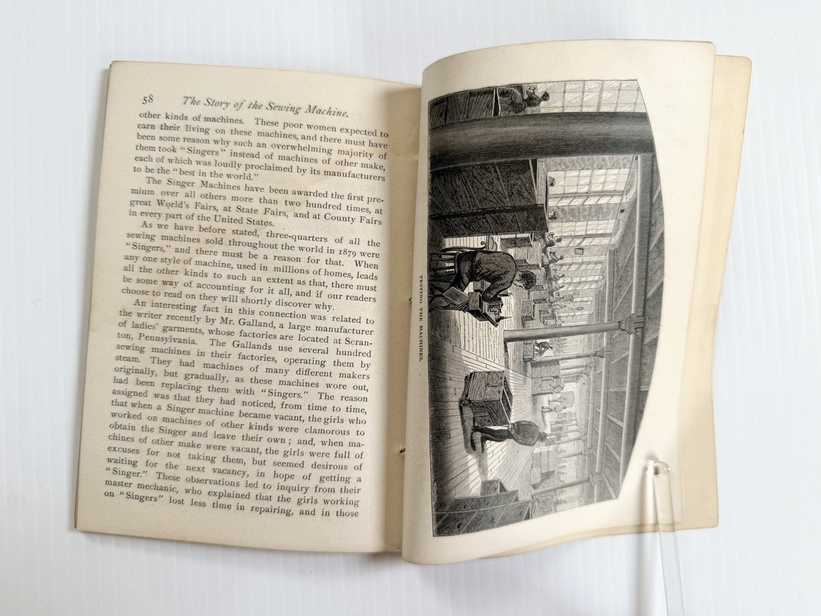 Genius Rewarded Or the Story Of The Sewing Machine SINGER Book 1880 John Scott