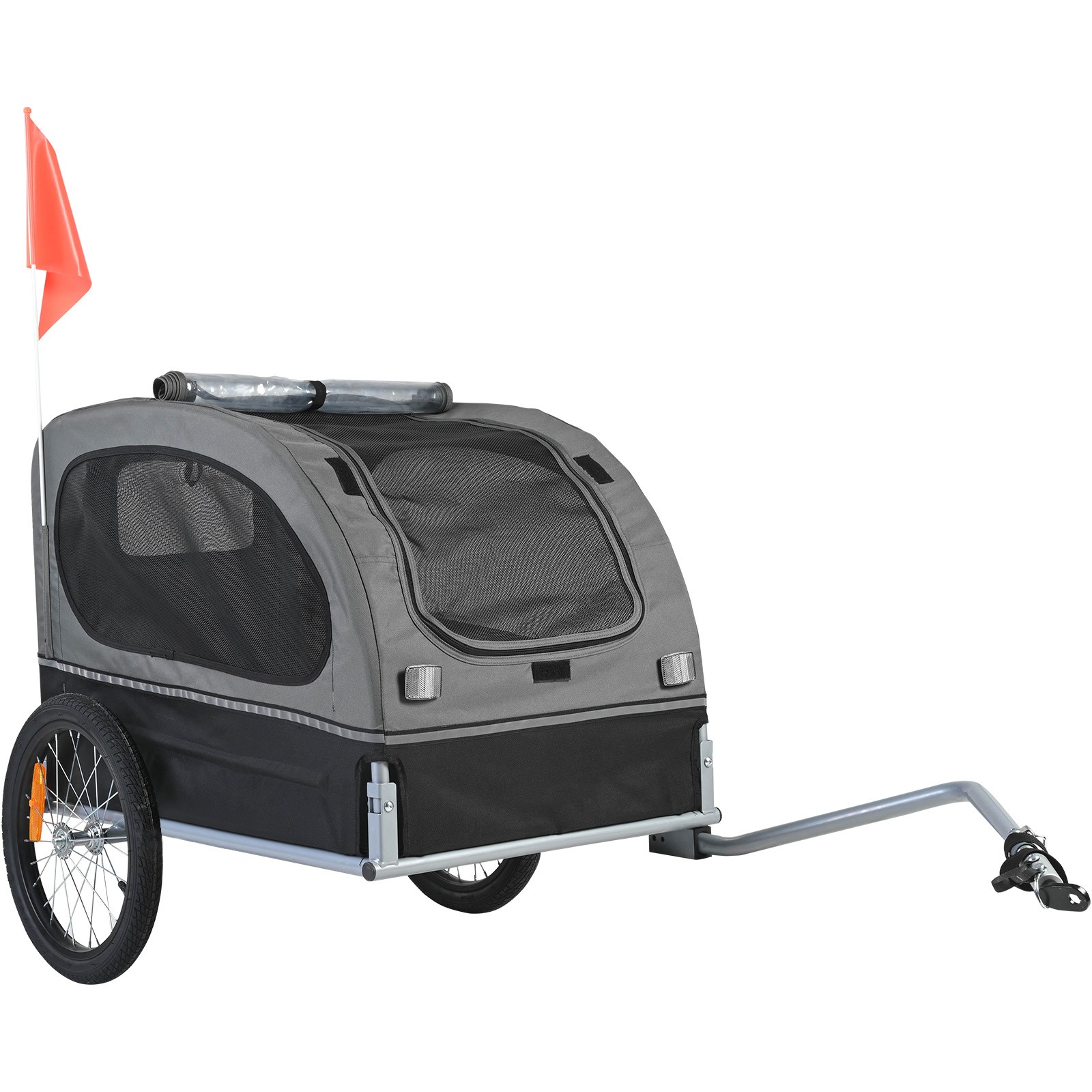 Pet Bicycle Trailer Dog Cat Bike Carrier 88 lbs Load Water Resistant Steel