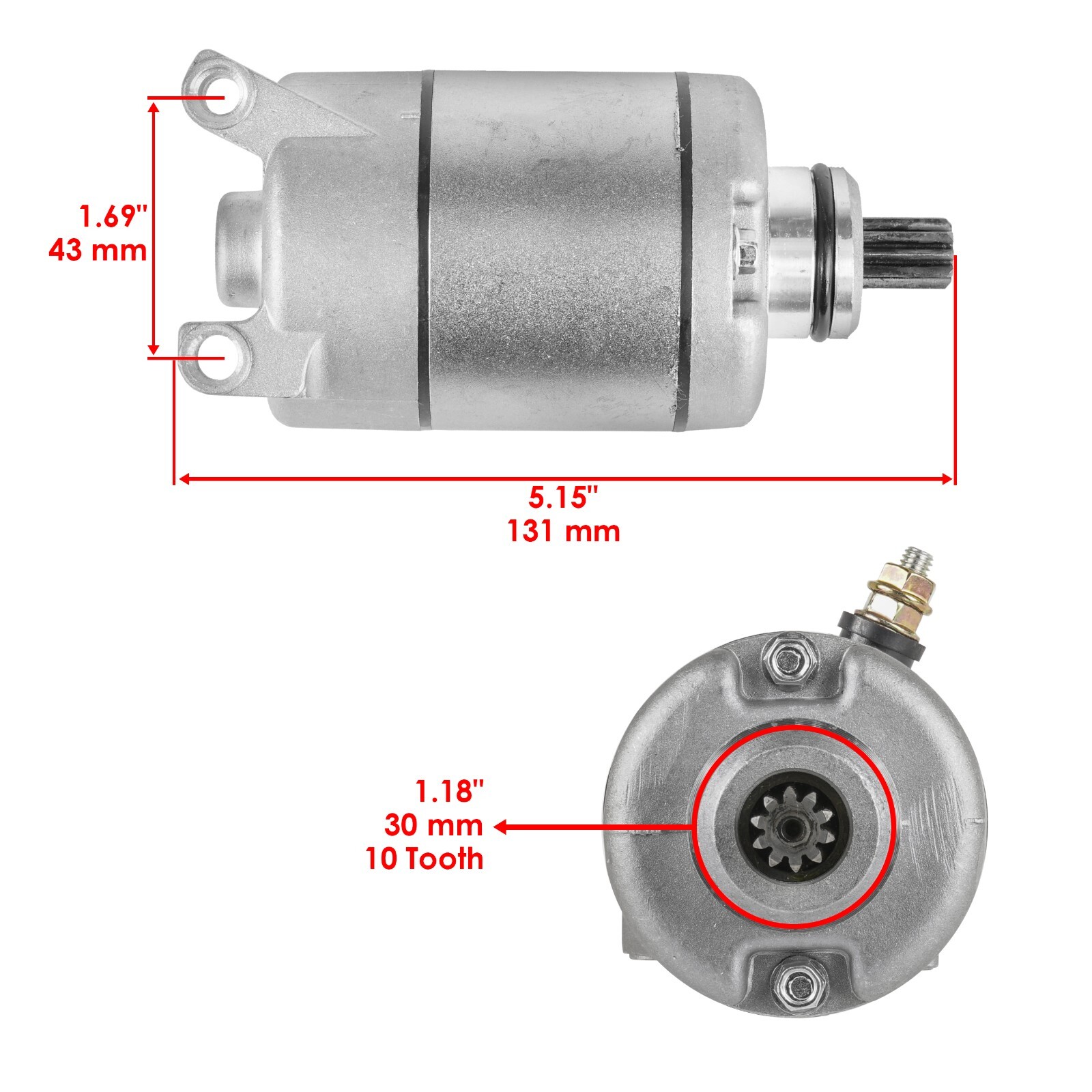 Starter And Starter Clutch And Driven Gear Set for Honda TRX450ER 2006-2014