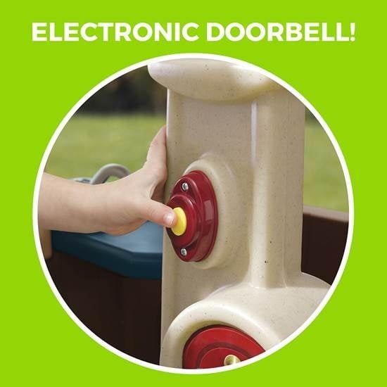 Step2 Neat & Tidy Cottage II Brown Playhouse Plastic Kids Outdoor Toy