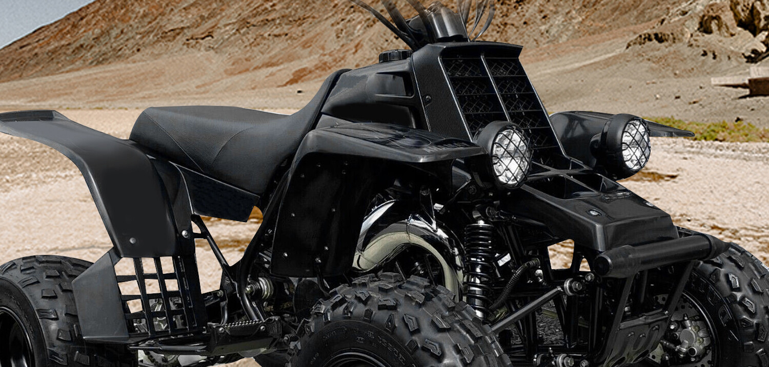 Front + Rear Fenders Plastic Body For 1987-2006 Yamaha Banshee 350 YFZ350 BLACK