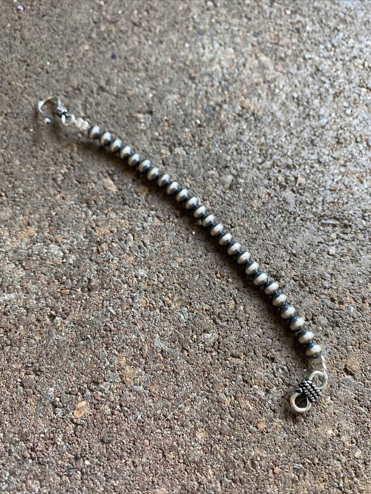 Necklace Extender Sterling Silver Pearls Bead 4mm 4 Inch