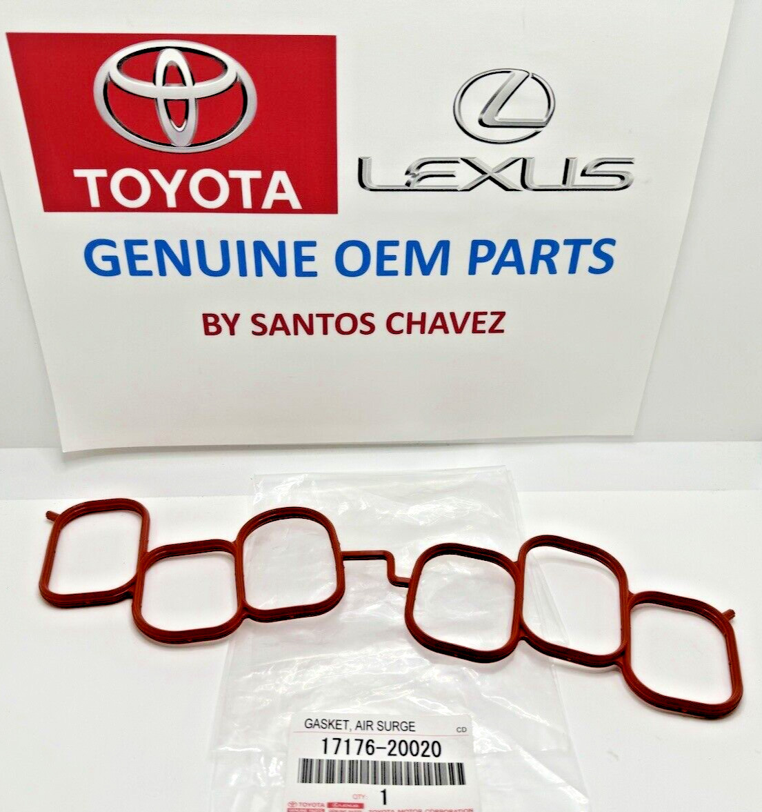 2004-2010 Toyota INTAKE MANIFOLD PLENUM GASKET GENUINE OEM PART 17176-20020