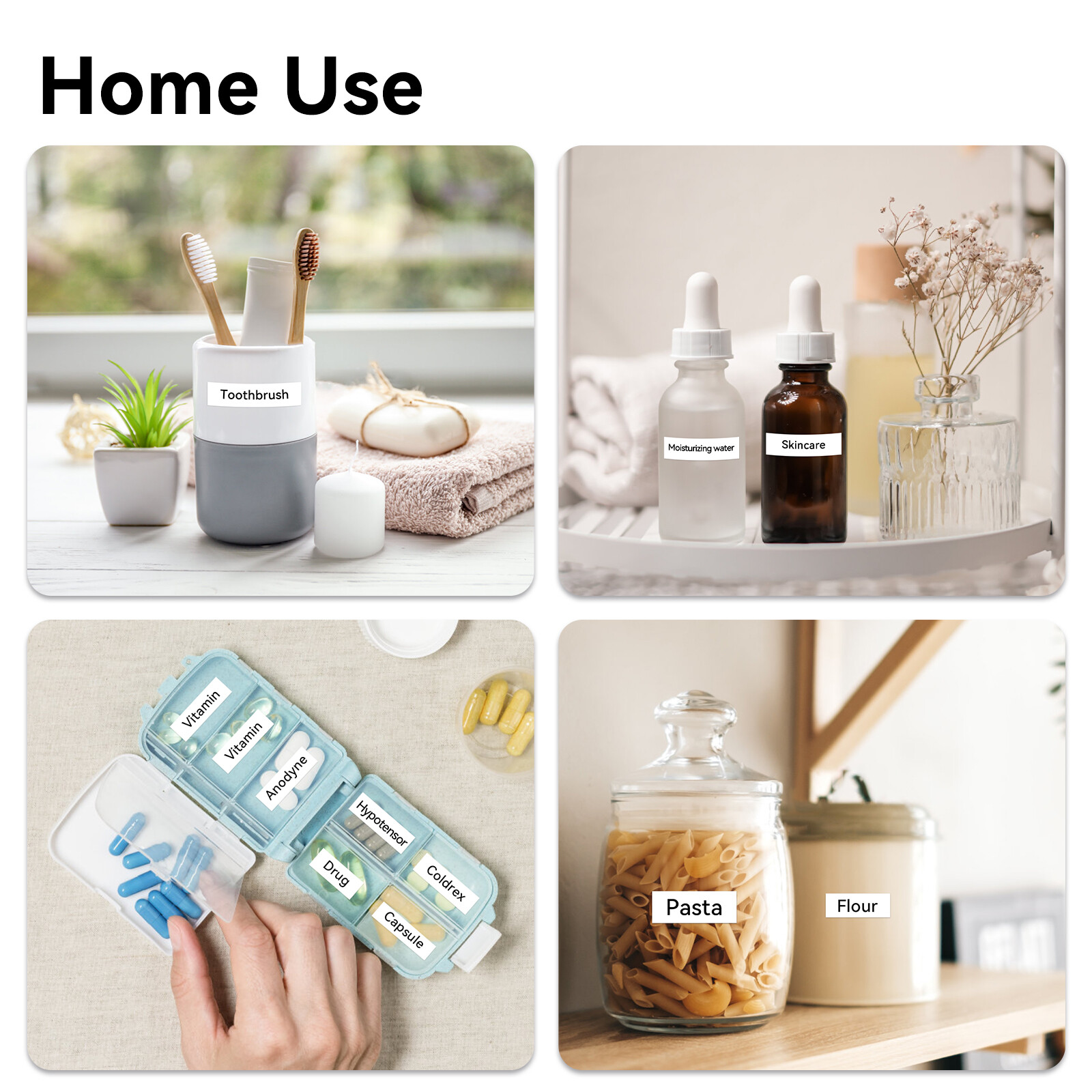 TZ TZe-221 231 241 251 6-36mm Black on White Label Tape Fit For Brother P-Touch