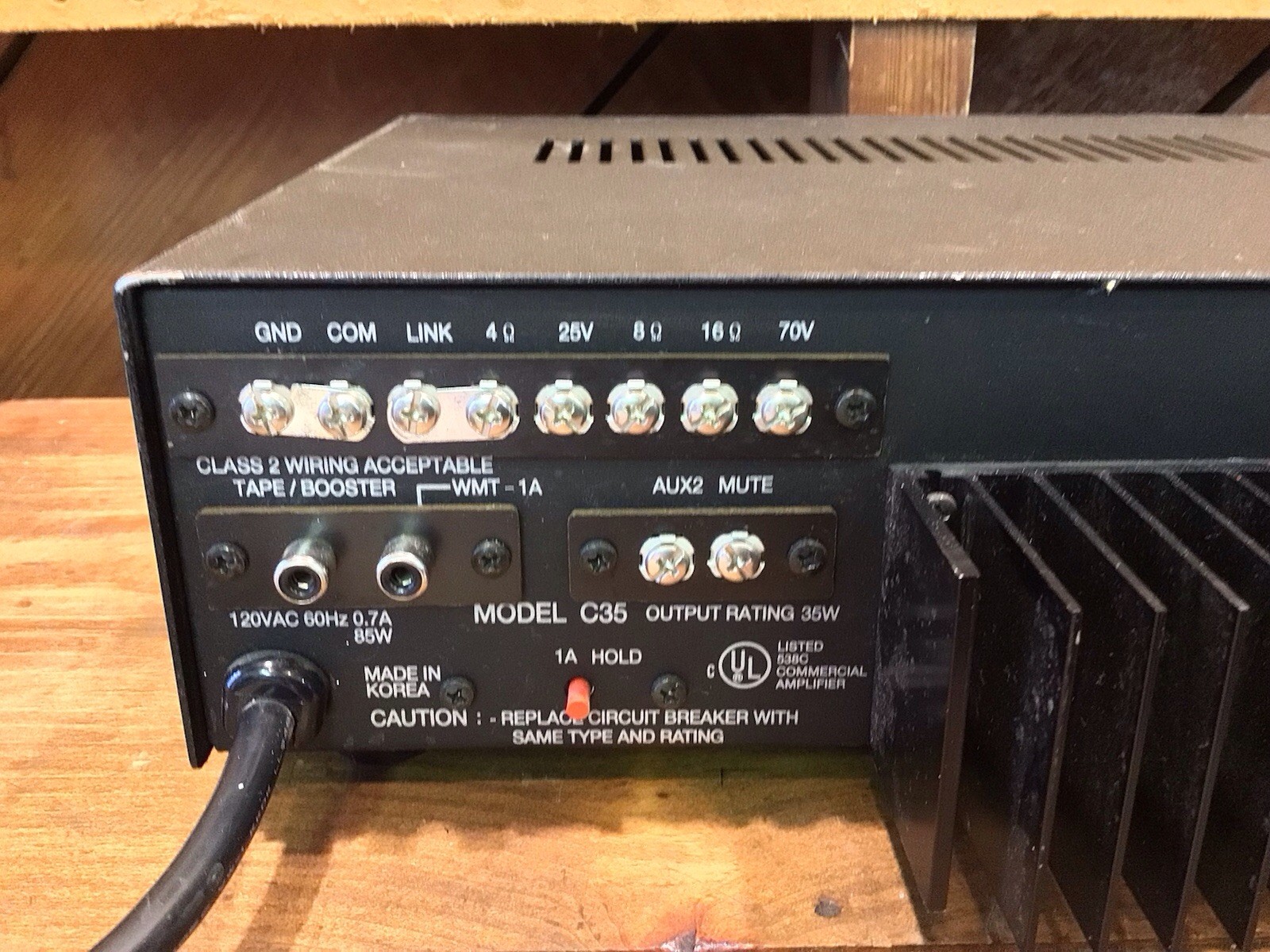Bogen Classic Series C-35 Amplifier PA. Tested
