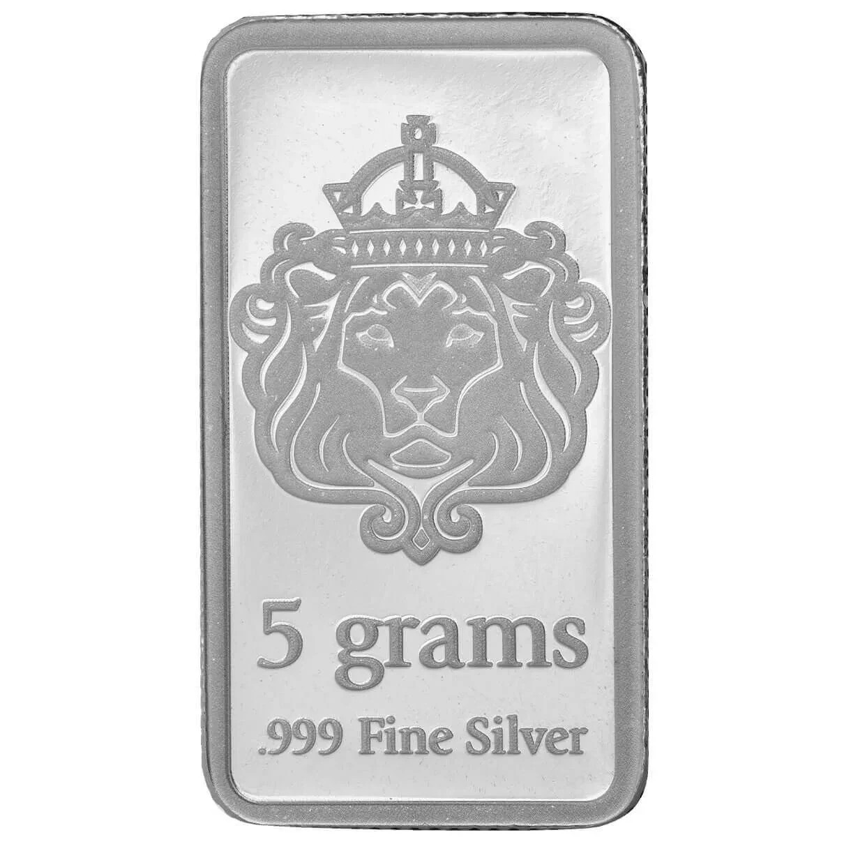 5 gram .999 Fine Silver Bar - Scottsdale Mint - Lion - 5g - IN STOCK!!