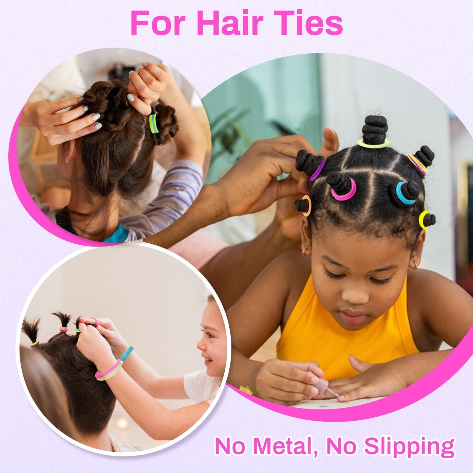 Hair Ties Jelly Bracelets - 80s Outfit Accessories for Women, Elastic Silicon...