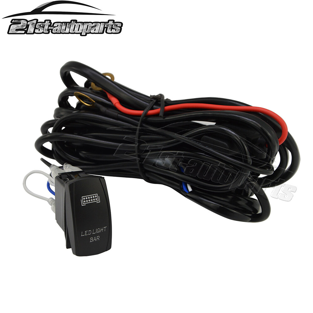 For 2006-2010 Hummer H3 Bumper 32" Wide View Curved LED Light Bar Switch Wire