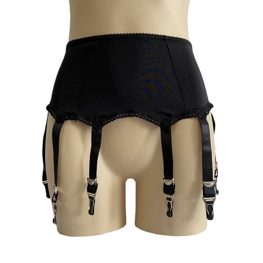 US Retro 10 Straps Suspender Belt Garter Belts W 10 Metal Clips Sexy Underwear