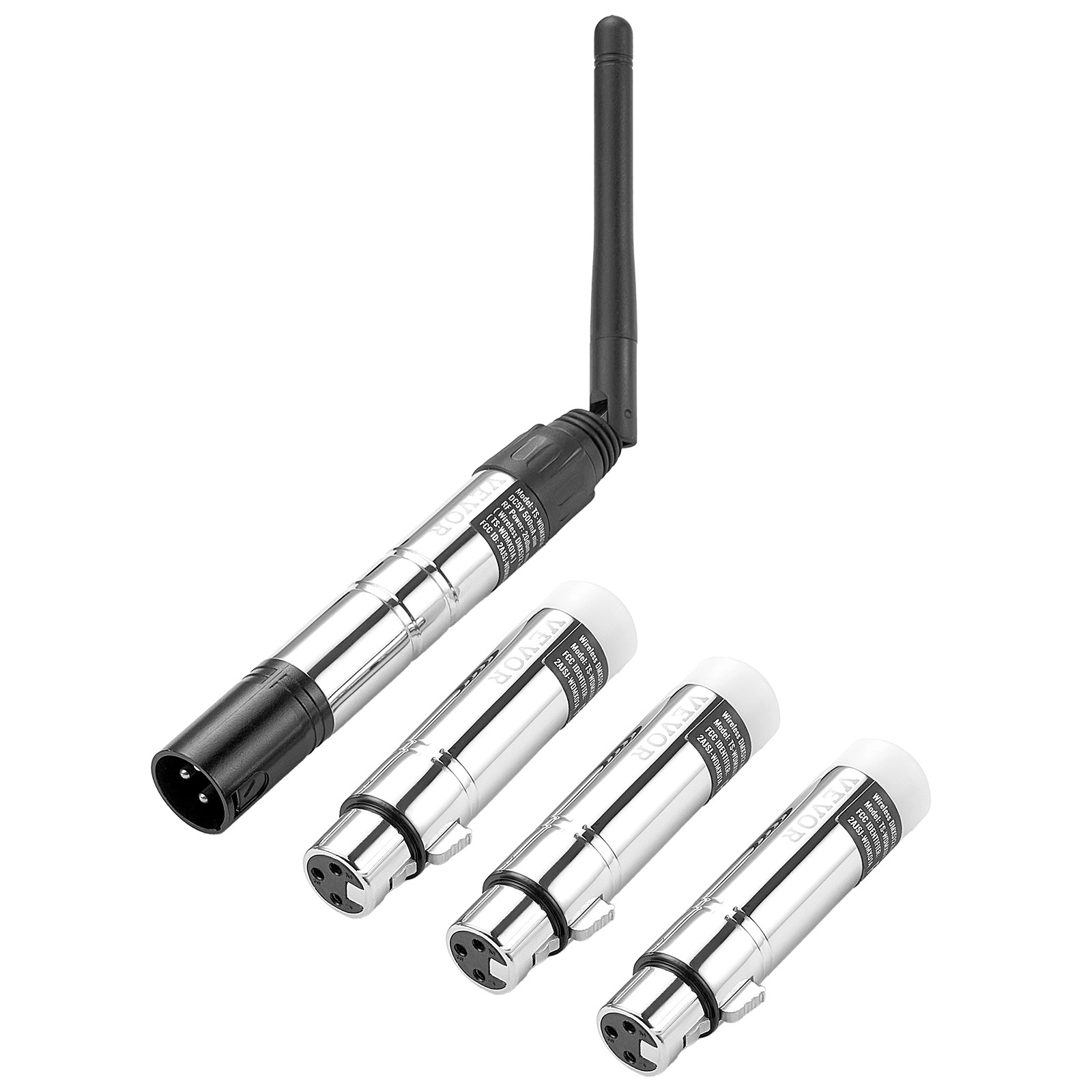 VEVOR DMX Wireless Receiver Transmitter Controller for LED Stage Light 4 PCs
