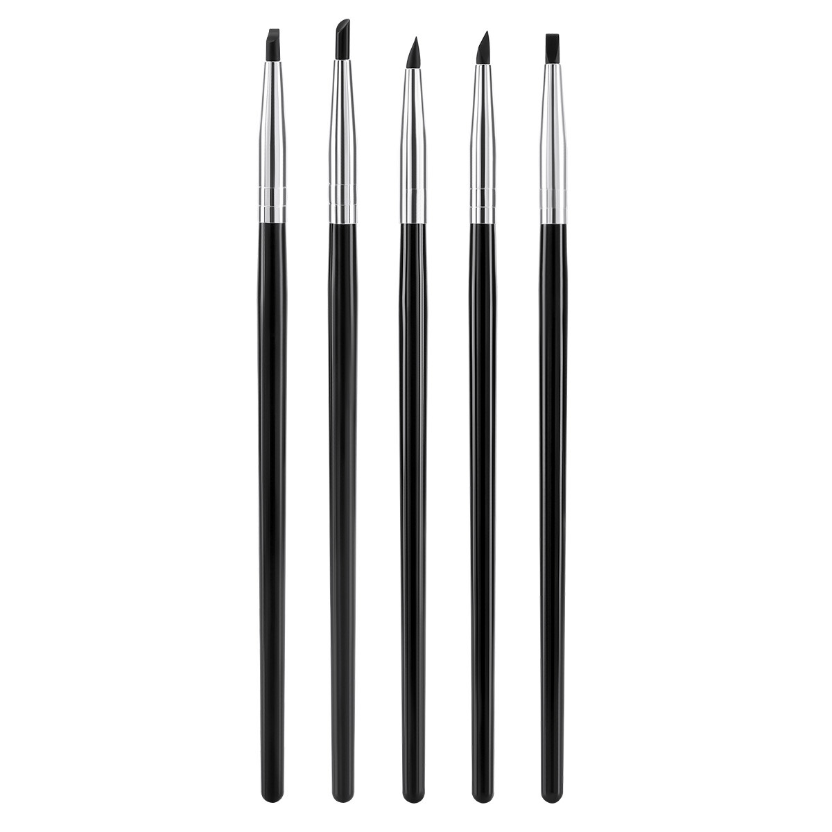 Dental Composite Resin Brush Porcelain Teeth Silicone Pen Silicone 5Pcs /Set