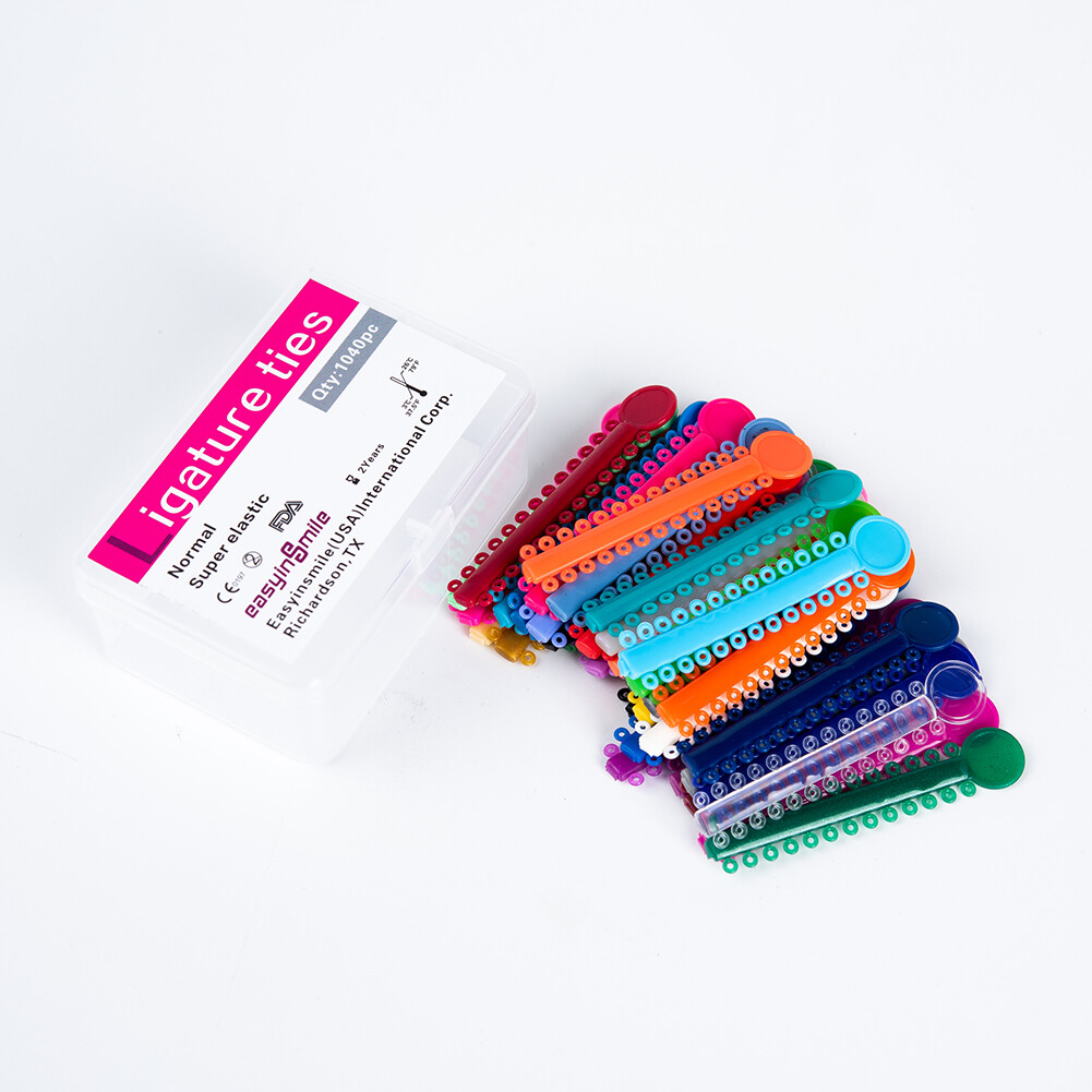1040x Orthodontic Ligature Tie Elastic Rubber Band Ligas Ortodoncia Dental Brace