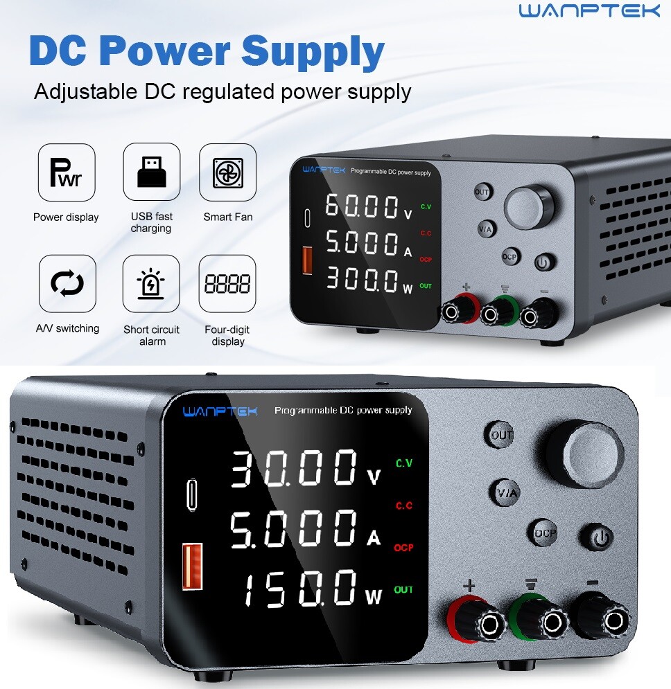 0~30V 60V 120V, 0~5A 10A Lab Adjustable DC Power Supply Variable Bench Switching