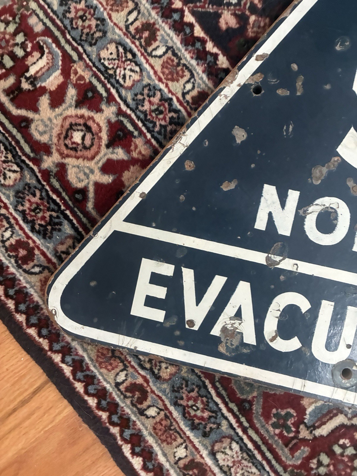 23” Civil Defense Wood sign seattle washington evacuation route i5 north fallout