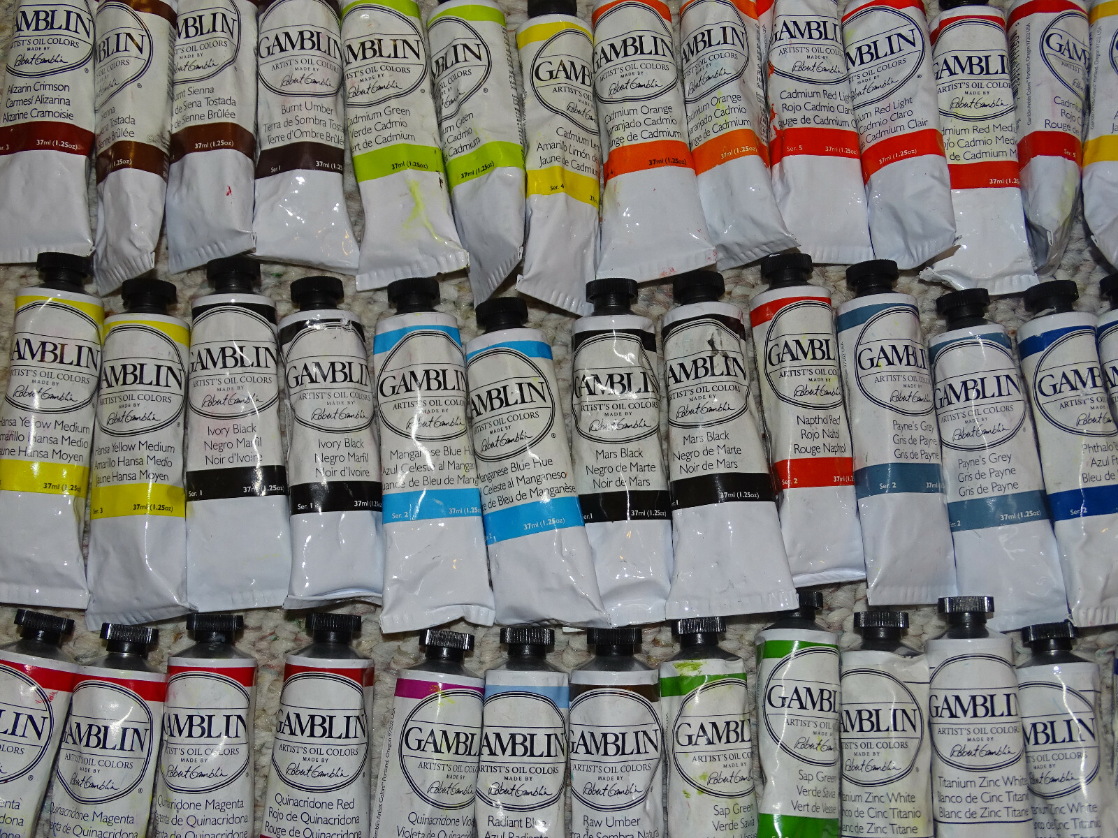 Gamblin Artists' oil colors, 37 ml tubes, various color options