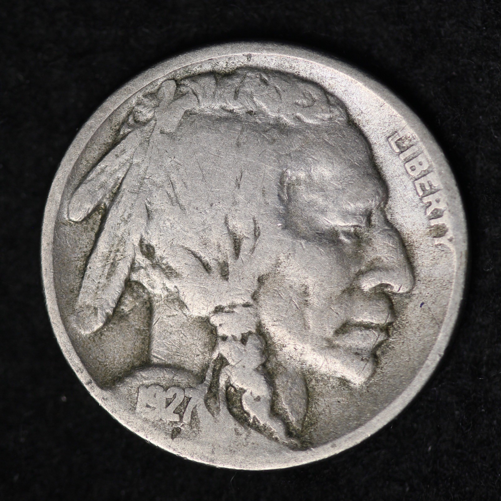 1927-S Buffalo Nickel G / VG  FREE SHIPPING