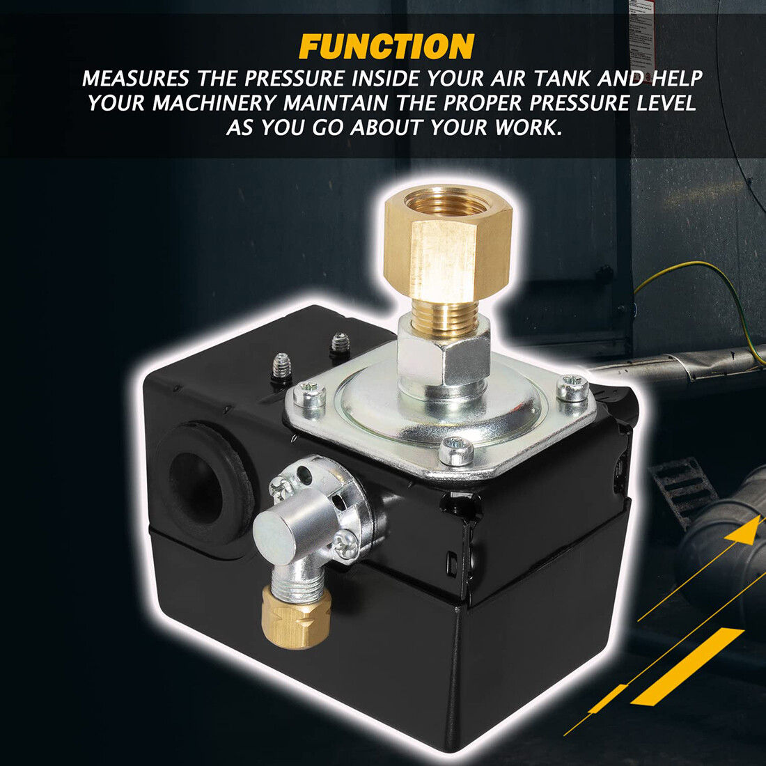 For Ingersoll Rand 23474661-C Pressure Switch Air Compressor SS3 & SS5 95-125PSI