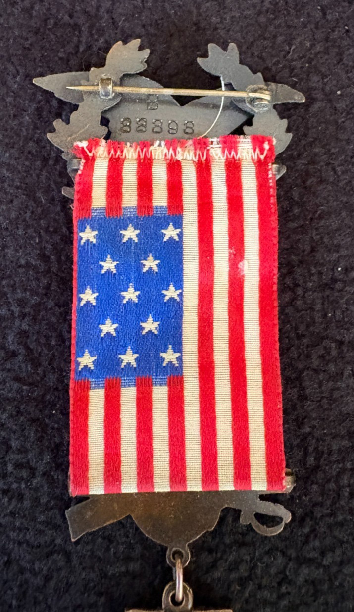 SPAN/AM War "UNITED SPANISH WAR VETERANS" #RD MEMBER MEDAL - USWV