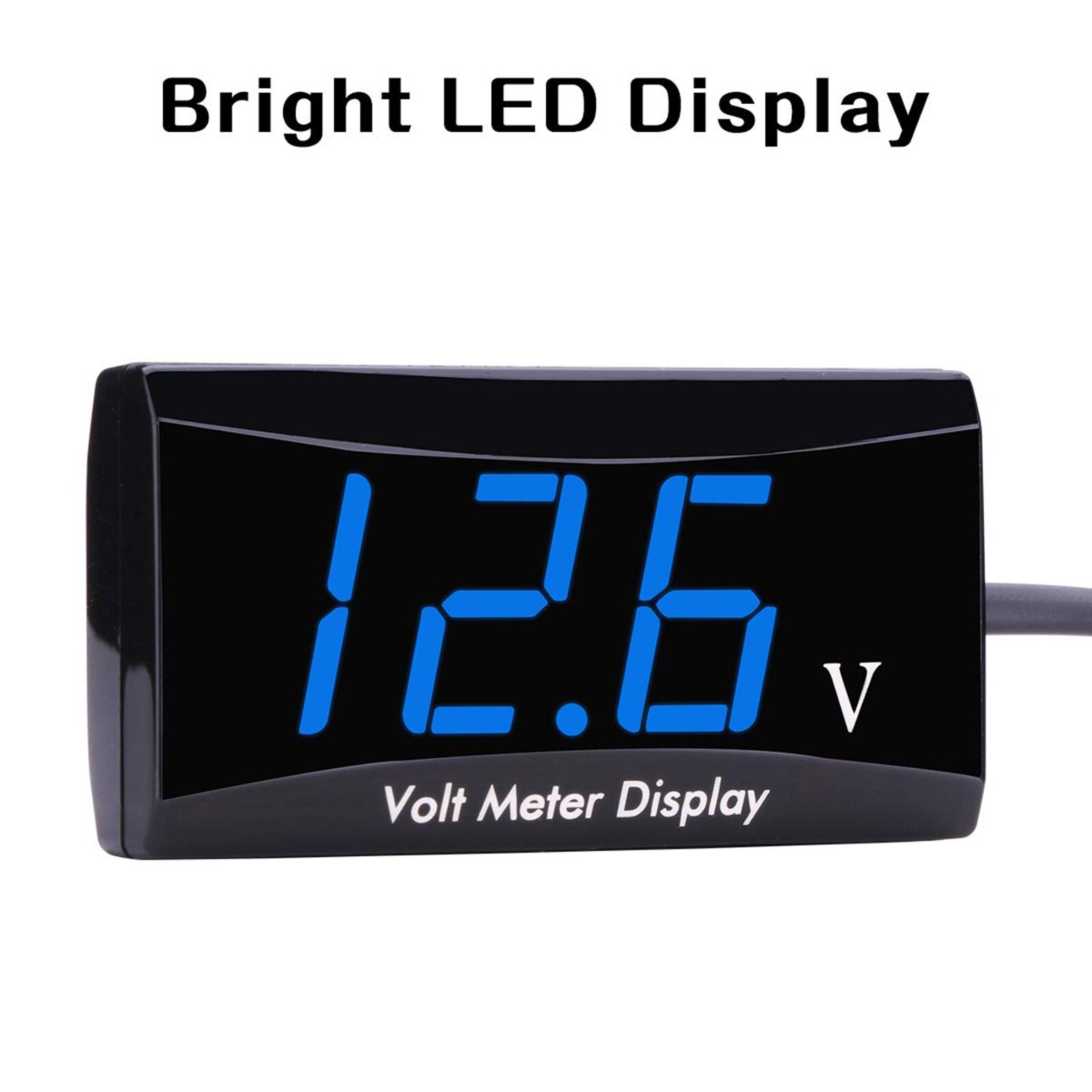 12V Digital LED Display Voltmeter Gauge Panel Meter for Car Motorcycle