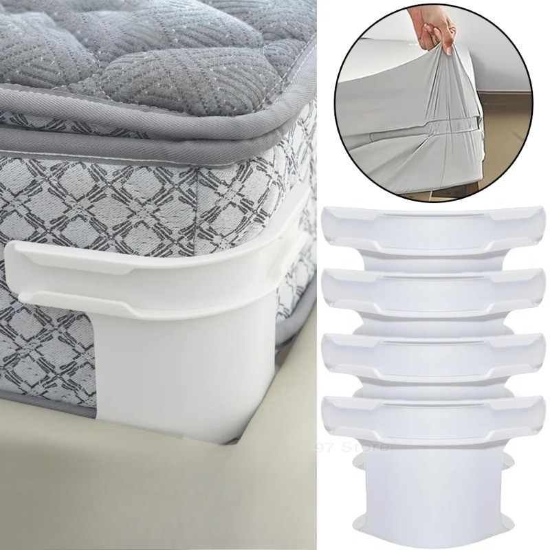 4PCS Lock Sheet Holders Keep Sheets Tight Heavy Duty Straps Fit All Mattresses