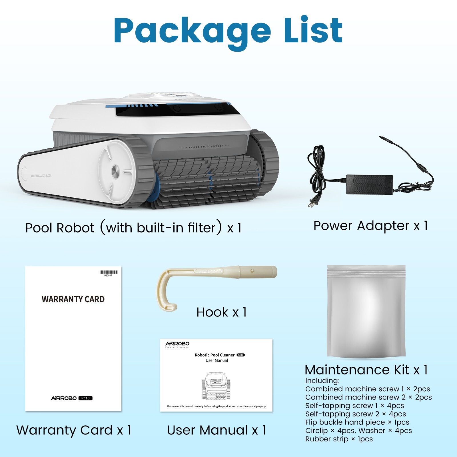 AIRROBO PC10 Cordless Pool Vacuum Robotic Pool Cleaner Wall Climbing