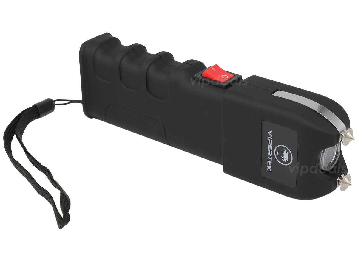 VIPERTEK Stun Gun VTS-989 - 700 BV Heavy Duty Rechargeable LED Flashlight
