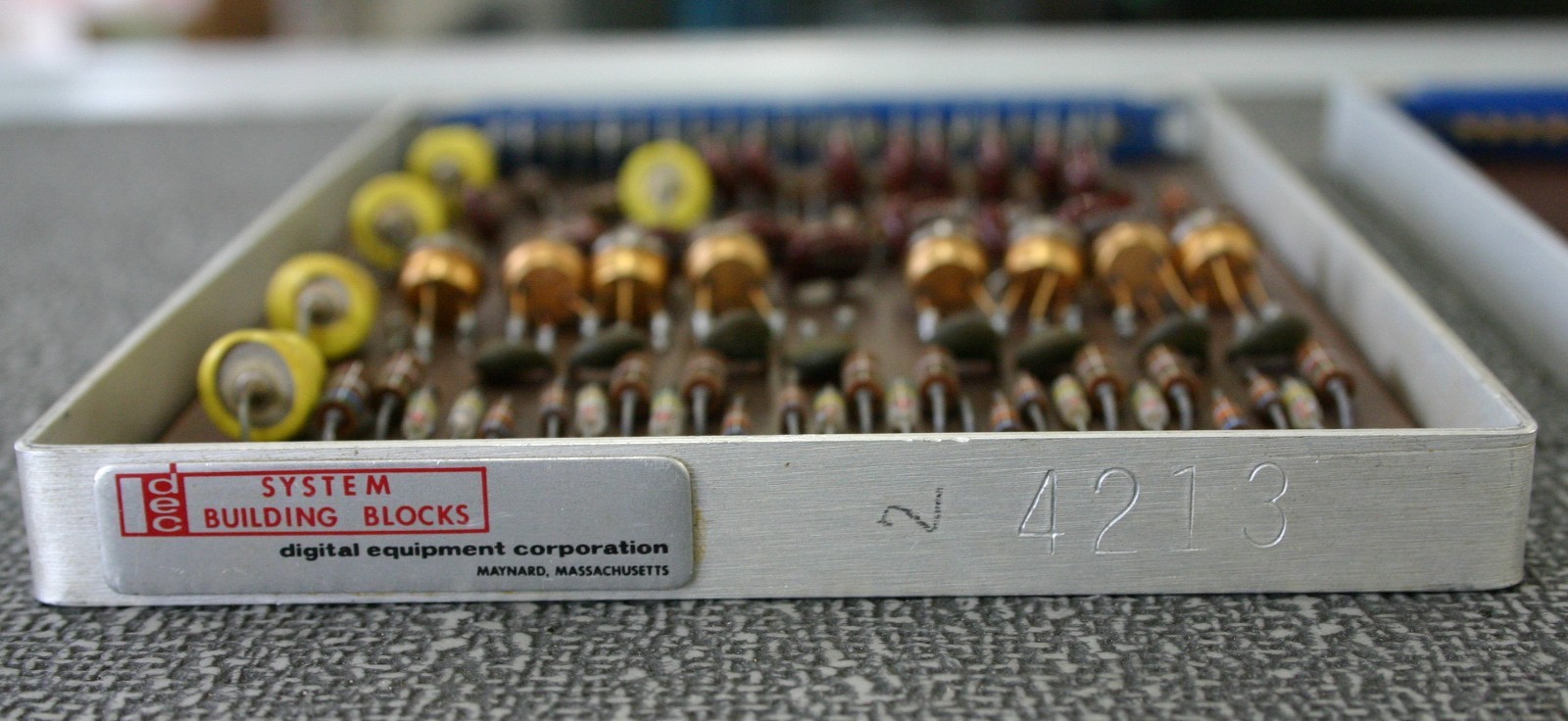 Vintage DEC System Building Block Module 4213 Quad Flip Flop & EXP Blank Module