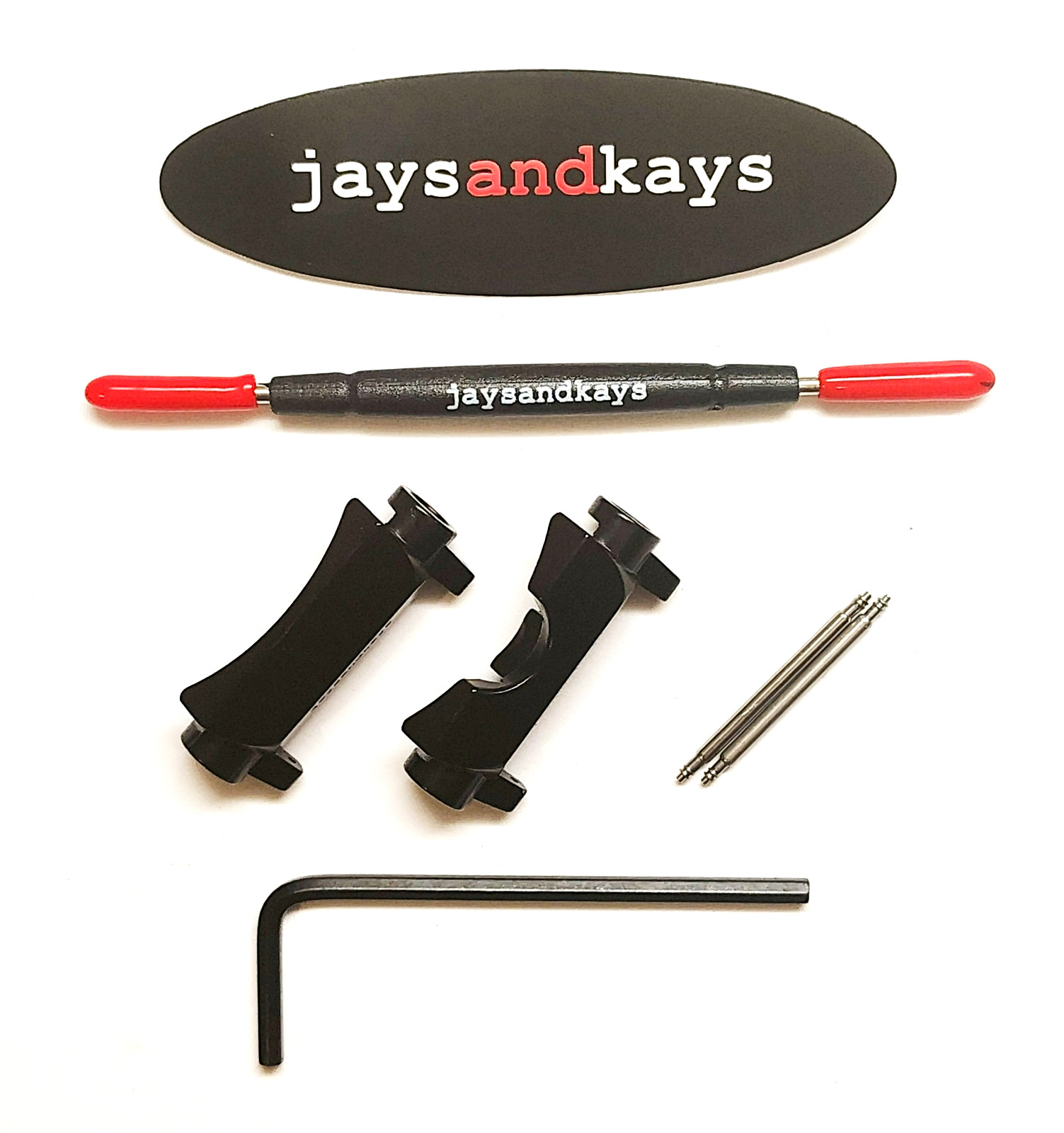 JaysAndKays® Metal Adapters Kit for Casio GShock GGB100 and 24mm Straps