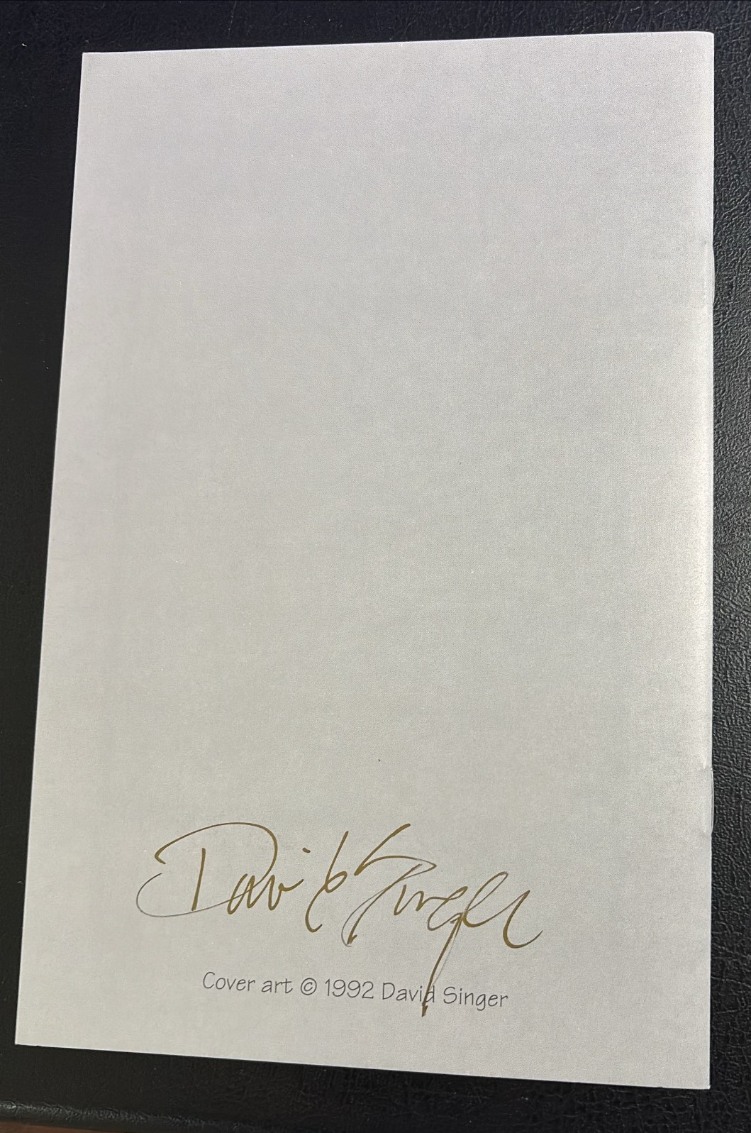 POSTER EXPO '92 Program DAVID SINGER Signed Psychedelic Art 1992 San Francisco