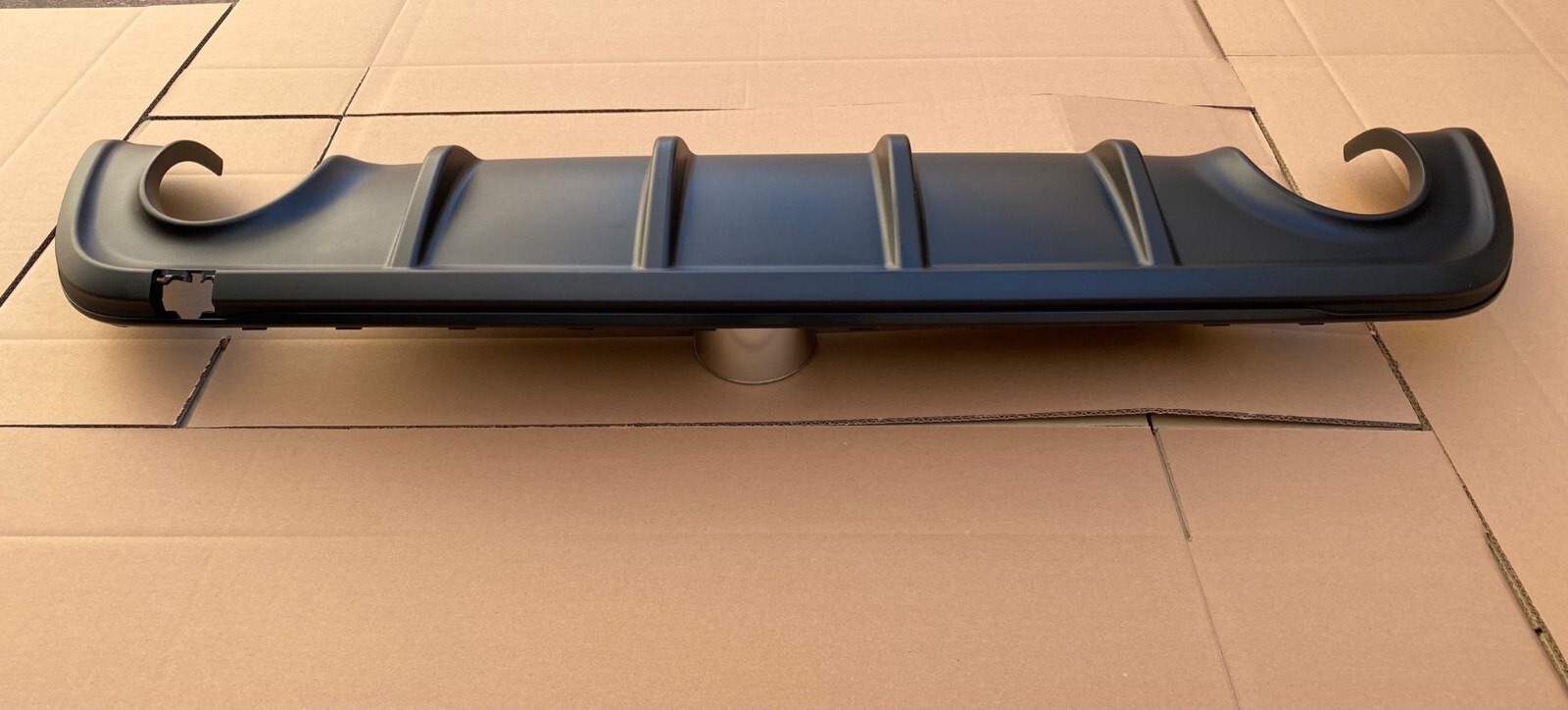 Dam Spoiler Rear Bumper Juliet Black Edge Double Exhaust ORIGINAL