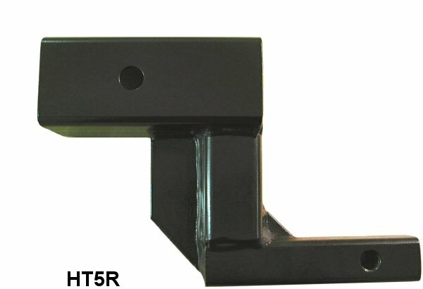 CR Brophy Hitch Adapter 1-1/4" to 2" Trailer Hitch Receiver with 5" Rise