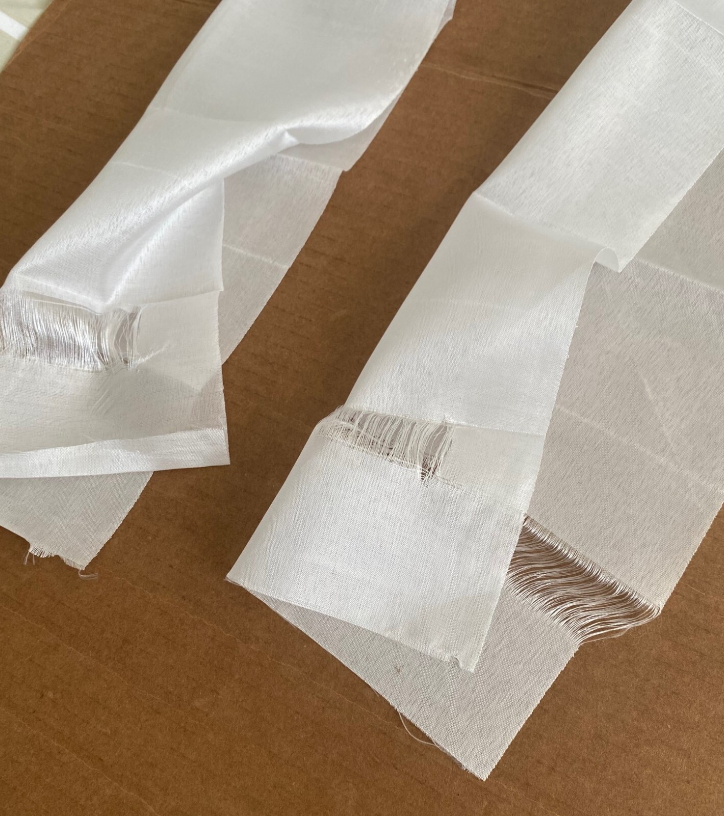 Tibetan Silk Offering Scarf (or Khata) WHITE w/ Auspicious Symbols for Dharma