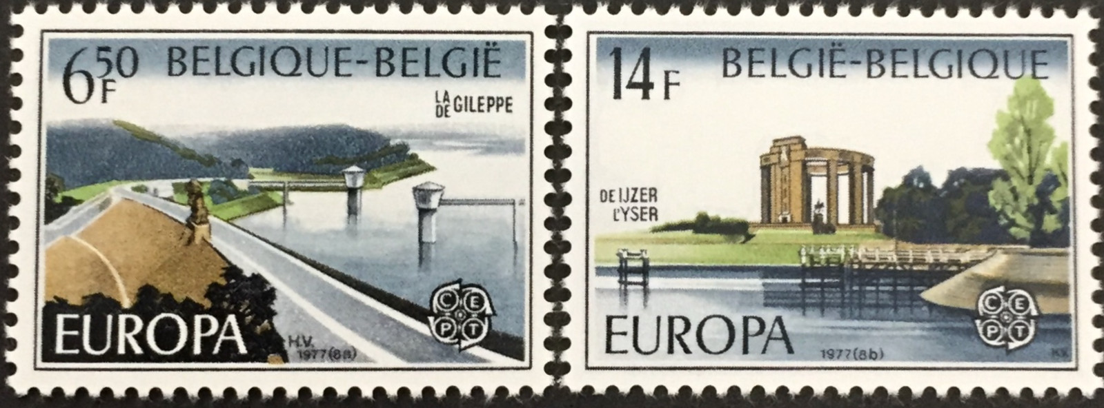 Belgium #Mi1905-Mi1906 MNH 1977 Europa CEPT [985-986]