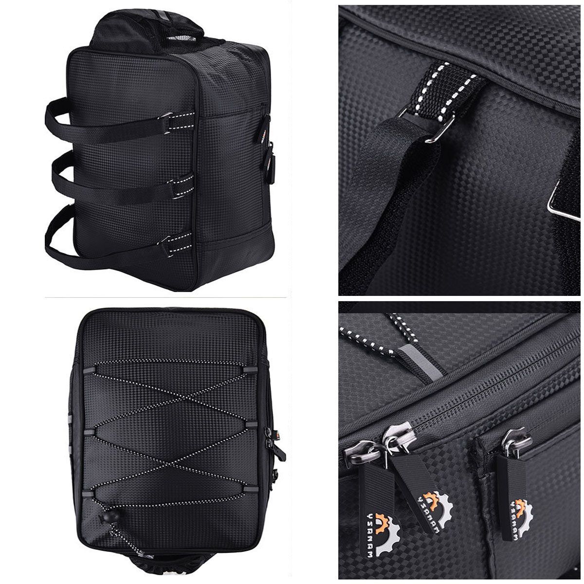 Bicycle eBike Rear Seat Storage Cycling Pannier Saddle Rack Bag Trunk Waterproof