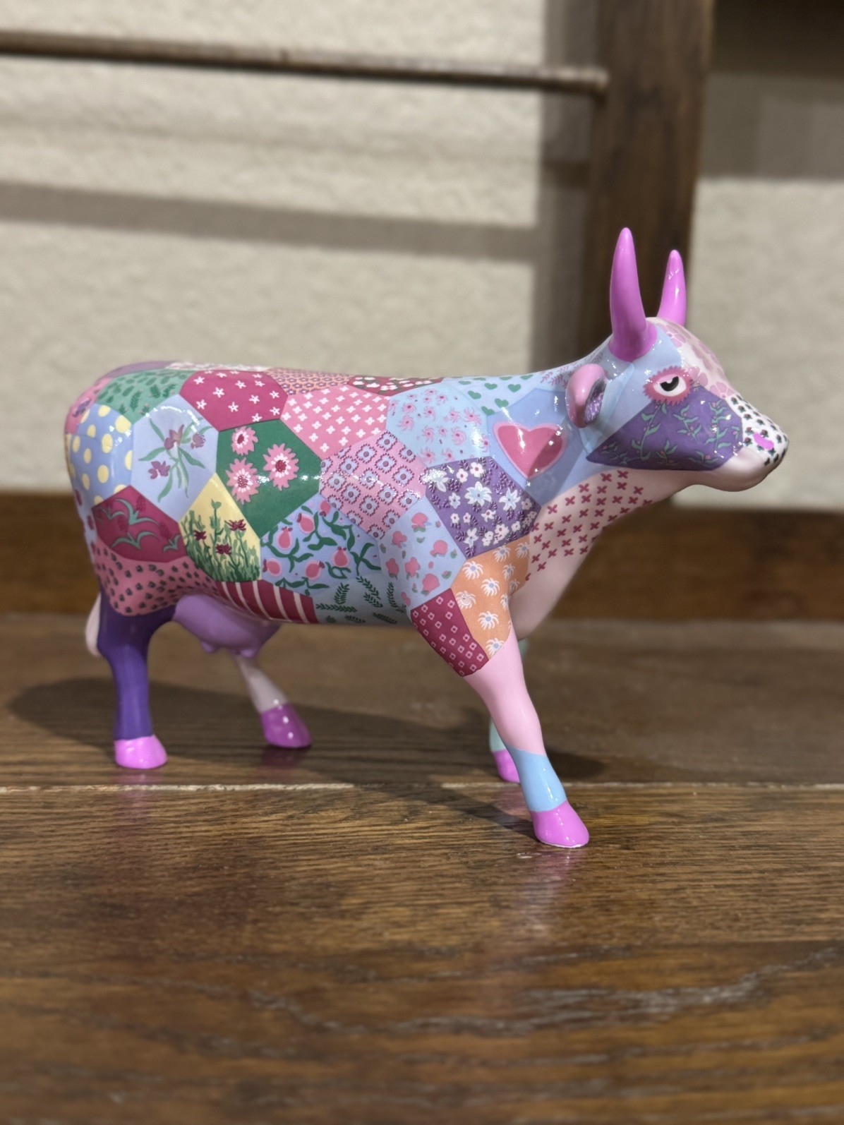 Cow Parade Ceramic 7322 Patchwork Cow 2003