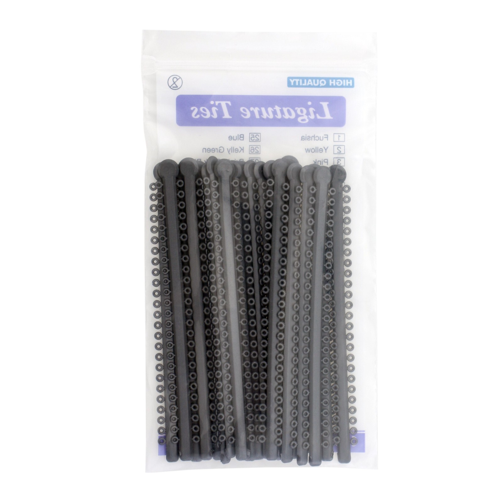 1000pcs Dental Ligature Ties Braces Rubber Bands Orthodontic Elastic 11 Colors