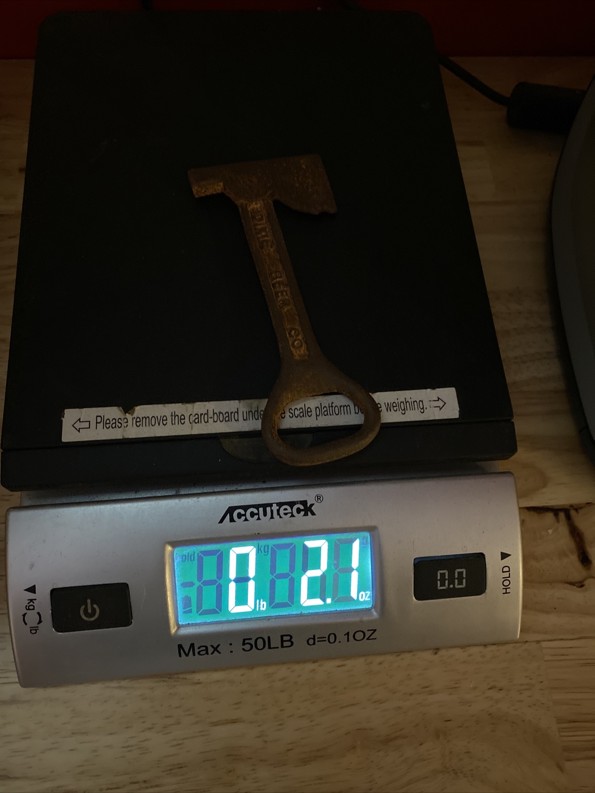 Firefighter Axe Bottle Opener Fireman Fire Department Chief Collector Cast Iron