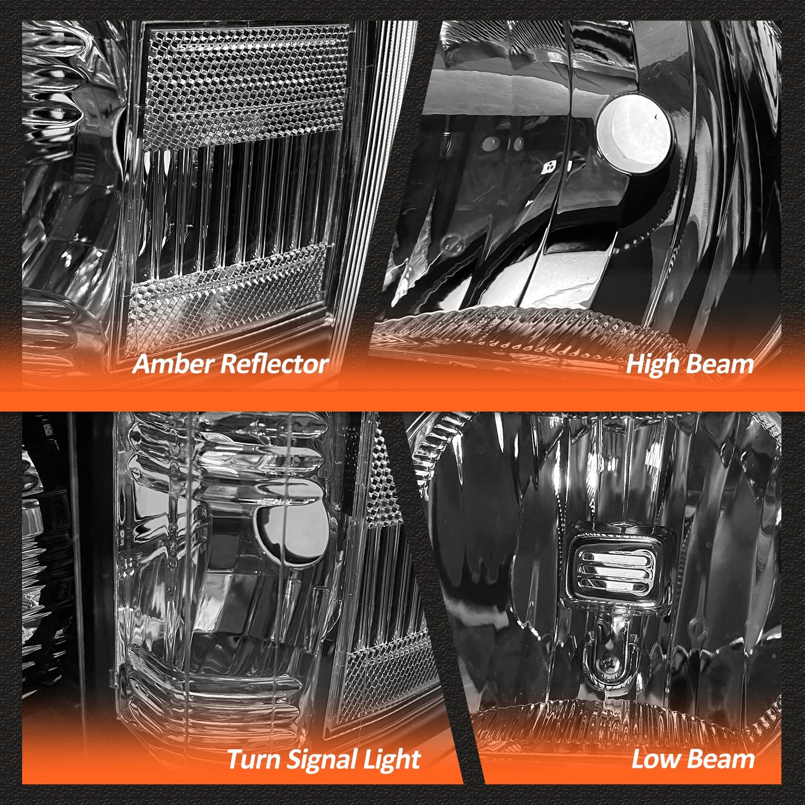 Headlights Assembly fit Chevy 07-14 Silverado /07-13 Silverado 1500