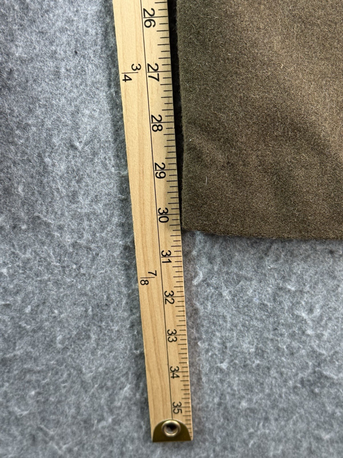 Original True Vintage 1950's Era French Army Green Wool Uniform Trousers 32x30